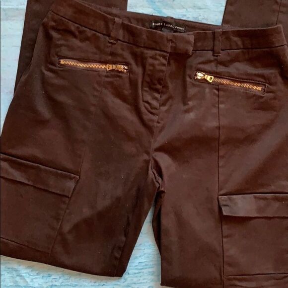 Chico's Black Label Capris with Gold Zipper Accents - Picture 2 of 4